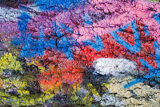 istock Detail of graffiti on old tree. 184355348