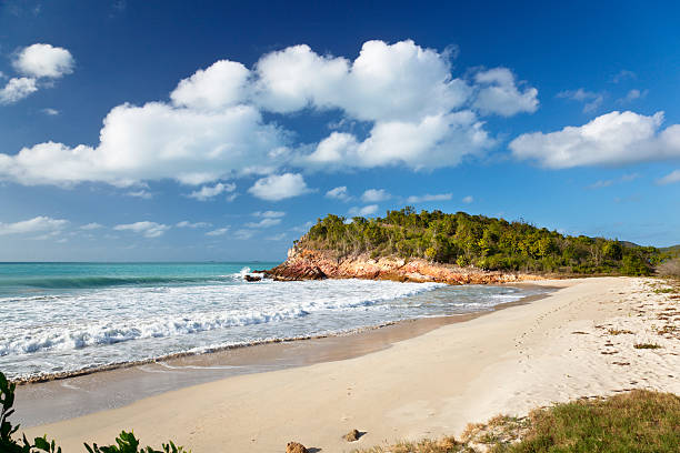 istock Secret Pristine Beach In Antigua 184355630