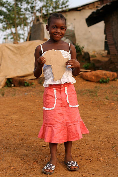 istock Girl With Africa Cut-Out 184356195