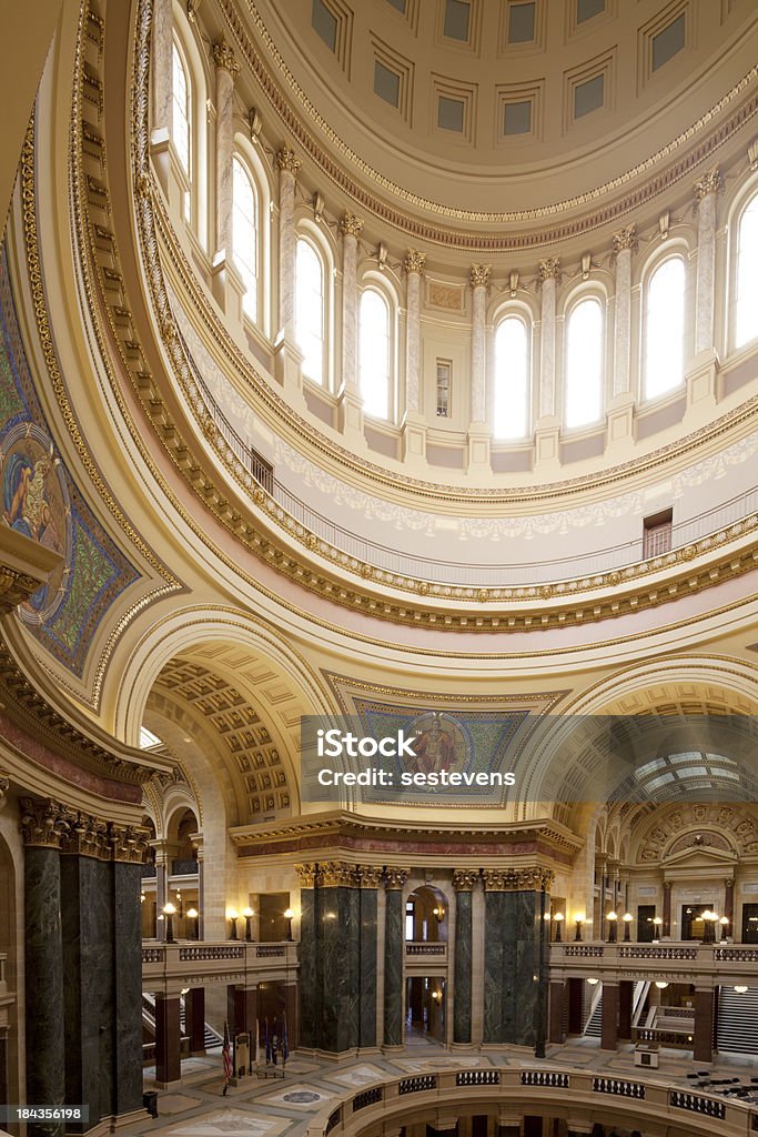 Wisconson Dôme du Capitole de l'État - Photo de Arc - Élément architectural libre de droits