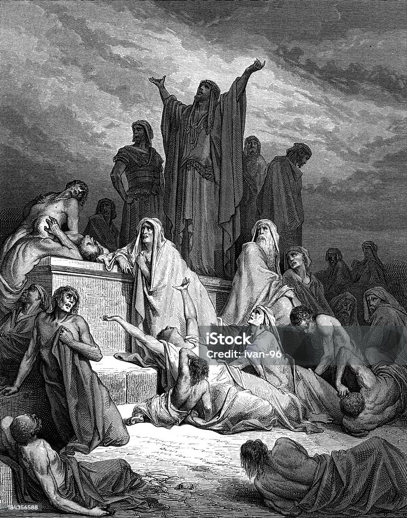 Bóg zapisuje Słonecznik z plague - Zbiór ilustracji royalty-free (Dżuma)