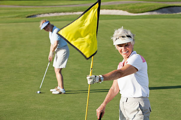 istock Senior women playing golf. 184356893