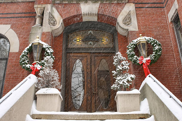 istock Mansion Entrance in Winter 184357090