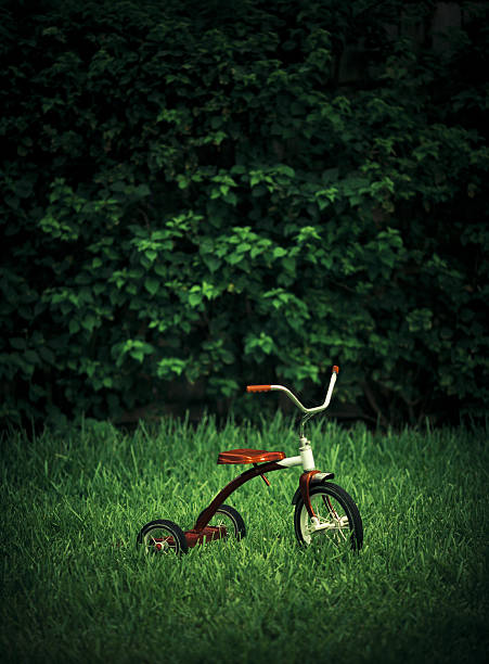 istock vintage red kid tricycle 184357110
