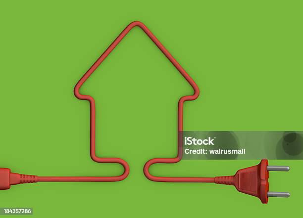 Elektrische Kabel Stockfoto und mehr Bilder von Elektrizität - Elektrizität, Stromleitung, Dreidimensional