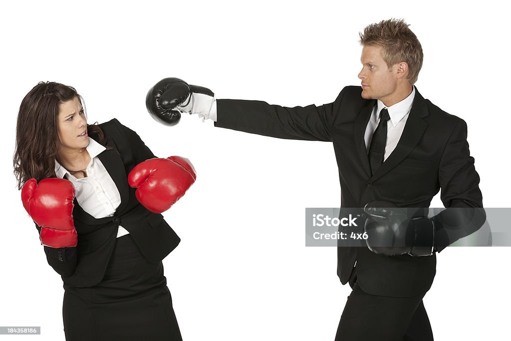 Executivos luta em luvas de boxe - Foto de stock de 20 Anos royalty-free