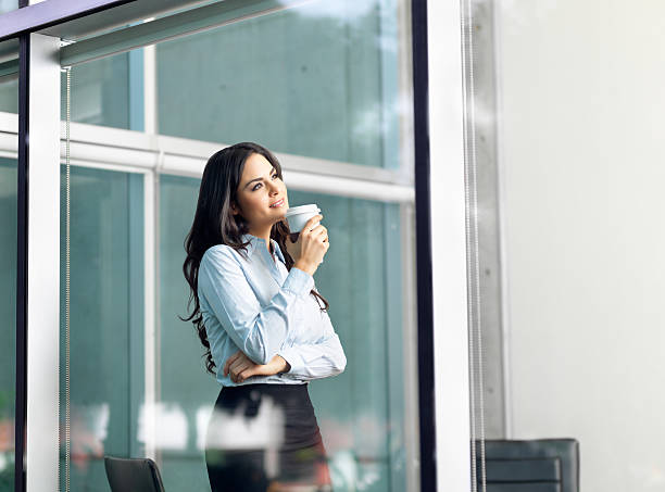 istock Business woman drinking a coffee 184358833