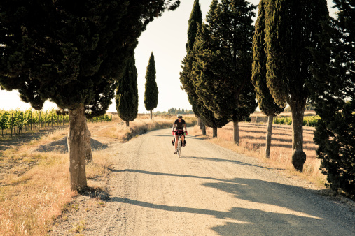 On the bike trough the Chianti Region