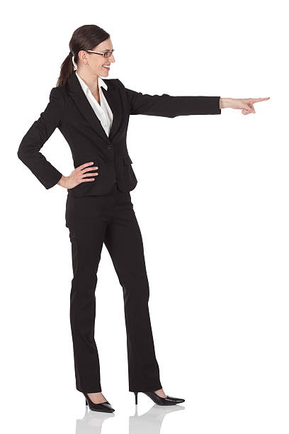 istock Businesswoman pointing with finger 184359150