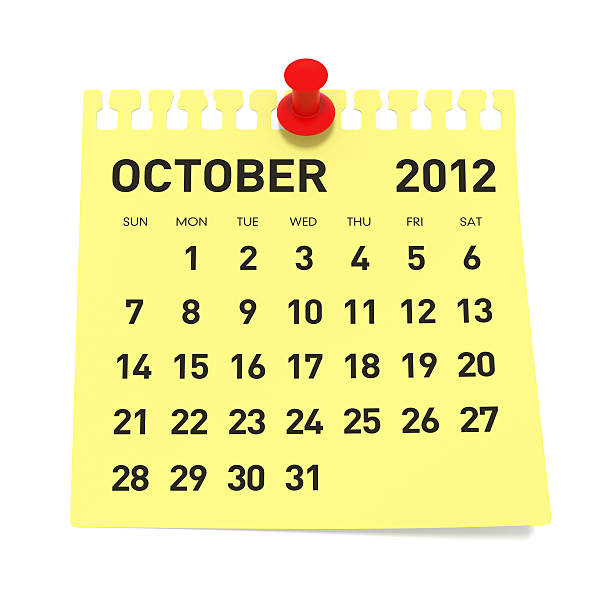 2012 년 10월-calendar - calendar october 2012 page 뉴스 사진 이미지