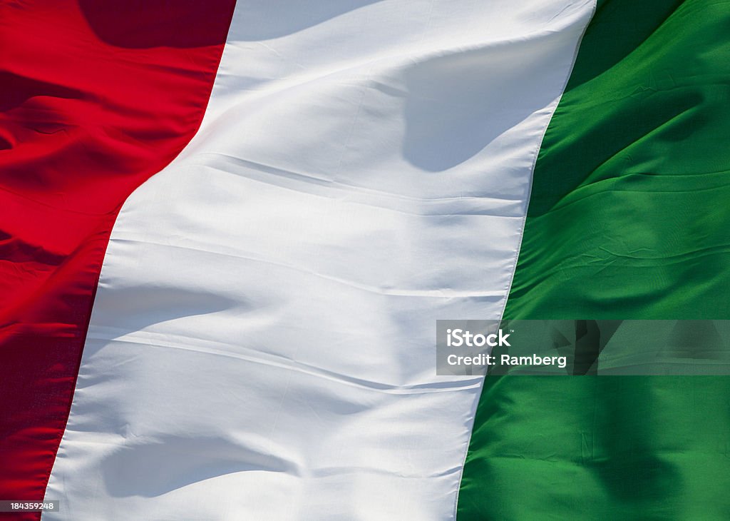 Bandera italiana - Foto de stock de Italia libre de derechos