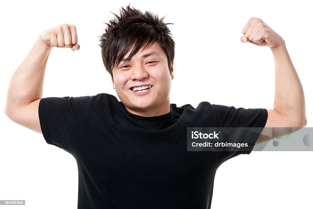 Macho de retrato - Foto de stock de Flexionar los músculos libre de derechos