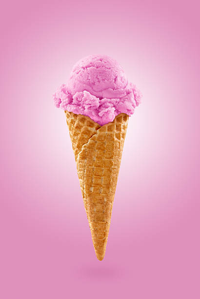 istock Overloaded cherry ice cream on large waffle cone 184359374