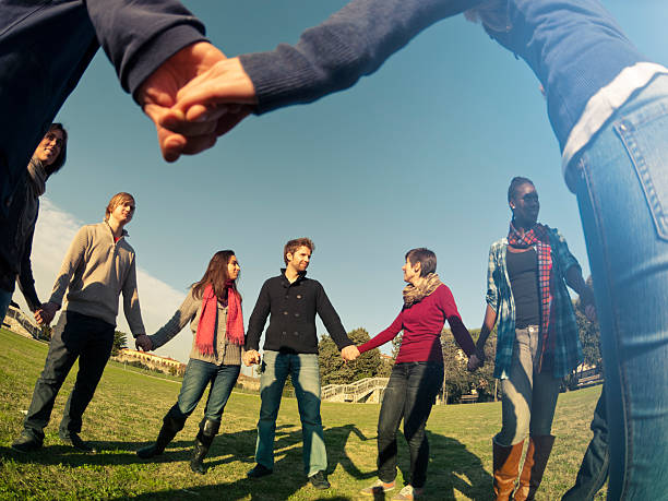 istock Together for a common idea - enjoy outdoors 184359956