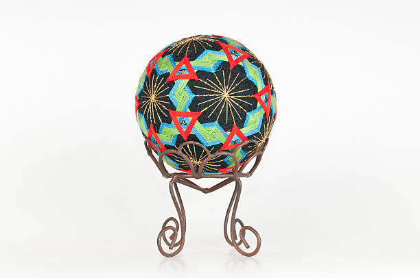istock Temari Ball Black and Gold 184360155