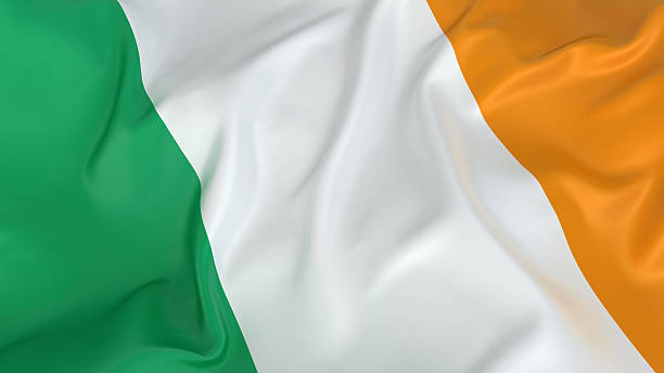 bandiera della repubblica d'irlanda - irish flag foto e immagini stock