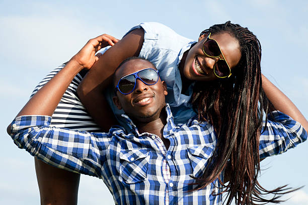 istock Happy couple outdoors 184360235