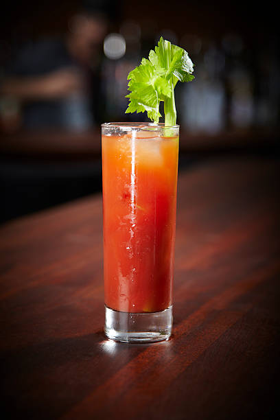 istock One Bloody Mary drink on a counter 184360267