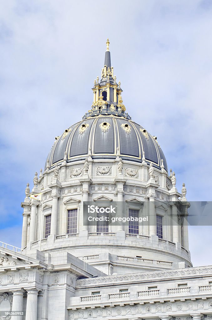 Dome atop San Francisco city hall "The dome atop the San Francisco city hall in San Francisco, CA.Other images of the San Francisco city hall:" Architectural Dome Stock Photo