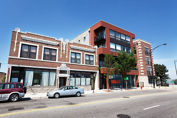 istock Commercial buildings in Jefferson Park, Chicago 184361365