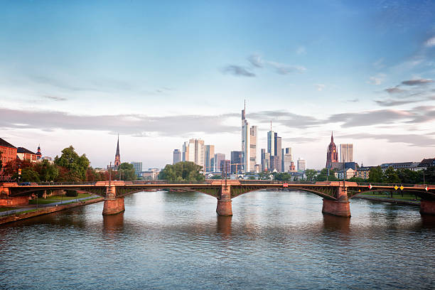 istock Frankfurt Skyline in the morning light 184362299