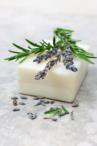 Herbal soap with natural ingredients