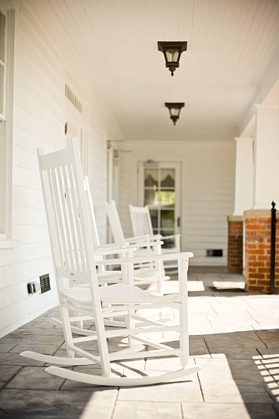 istock Rocking Chairs On A Porch 184362516