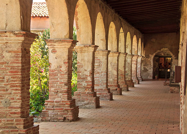 istock San Juan Capistrano CA: Old Arches in the Mission Courtyard 184362645