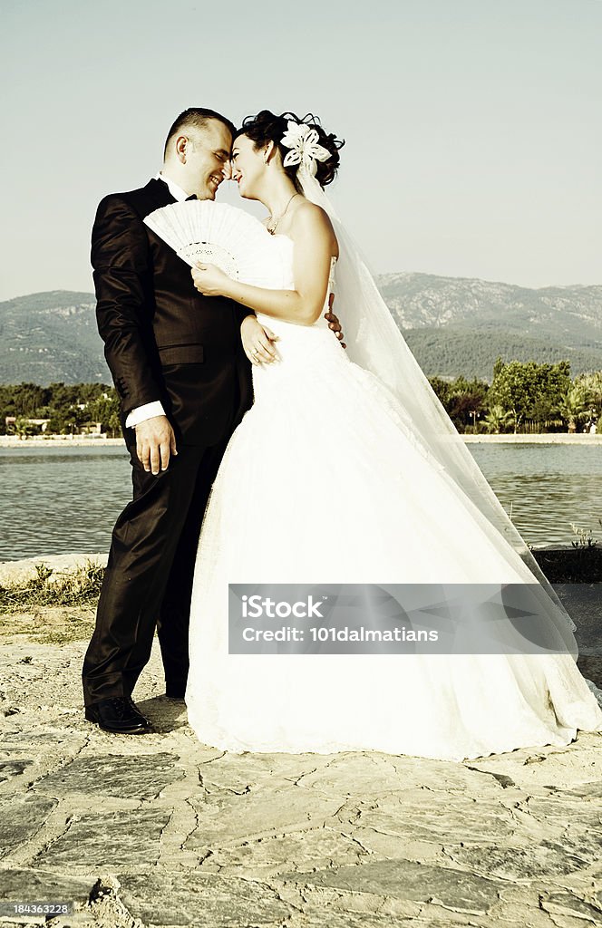 Happy frisch verheiratet Paar - Lizenzfrei 25-29 Jahre Stock-Foto
