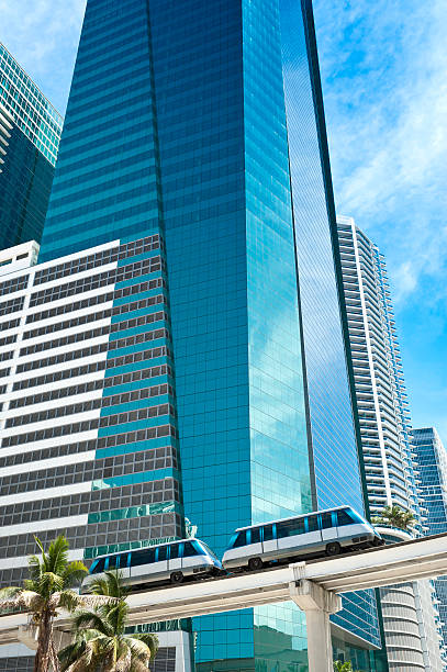 istock Transit bus tram in Miami Florida 184363303