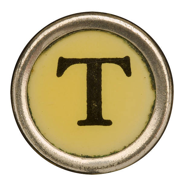 istock Alphabet - Letter T from old Manual Typewriter. 184363357