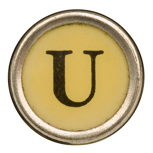 istock Alphabet - Letter U from old Manual Typewriter. 184363358
