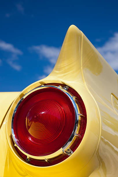 istock Tail Light and Fin of a Classic Car 184363621