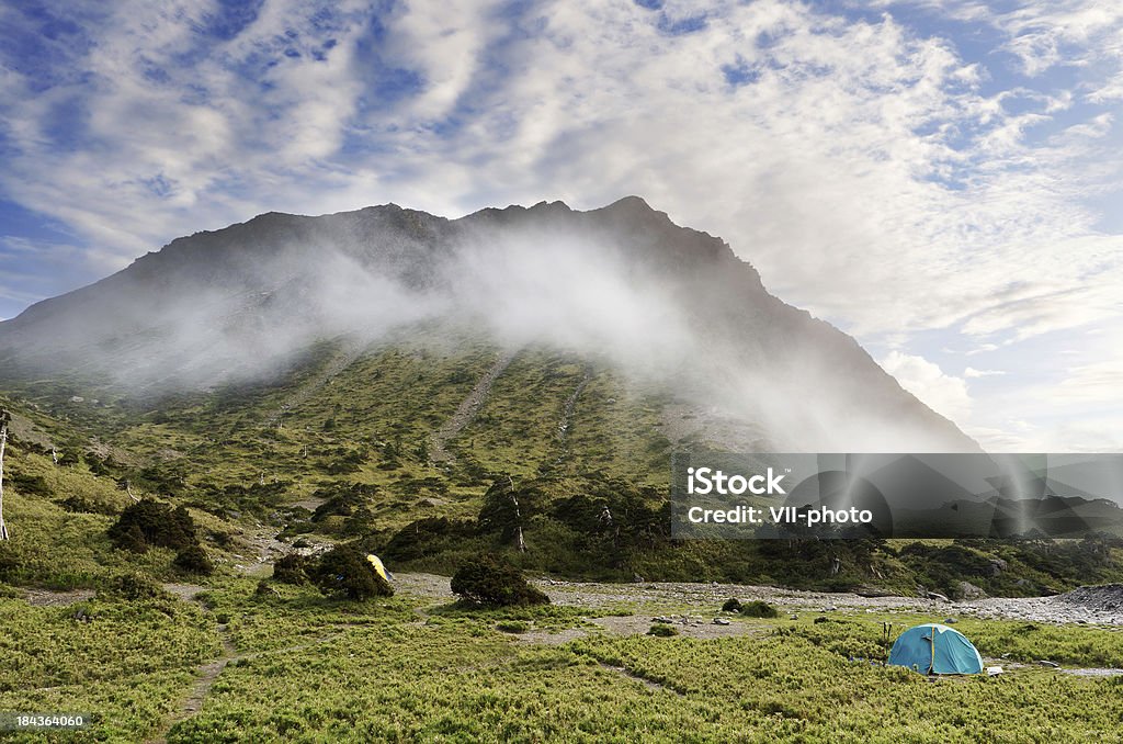 Mountain with mist "Mountain with mist, famous peak Mt. Nanhu and Nanhu cirque in Taroko National Park, Taiwan, Asia." Asia Stock Photo