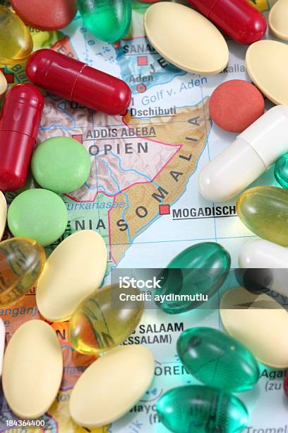 Wiele Leków Na Somalia Mapy - zdjęcia stockowe i więcej obrazów Afryka - Afryka, Antybiotyk, Bez ludzi