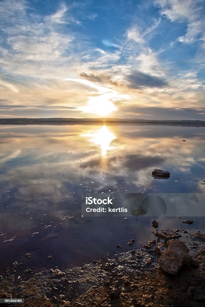 Sonnenaufgang am See - Lizenzfrei Abenddämmerung Stock-Foto