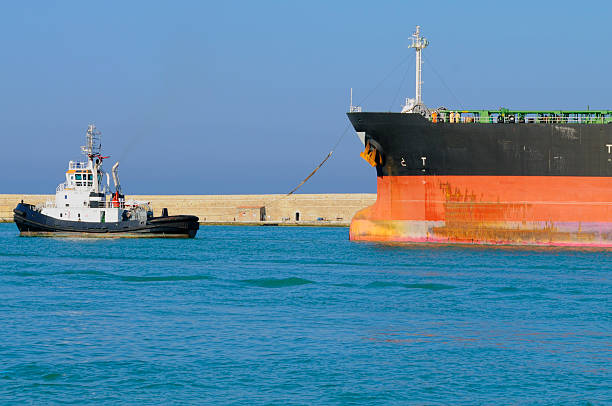 istock Industrial Ship and Tugboat 184366469