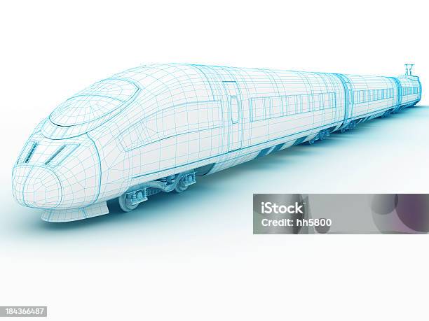 3 D Abstrakt Architektur High Speedtrain 1 Stockfoto und mehr Bilder von Eisenbahn - Eisenbahn, Dreidimensional, Digital generiert