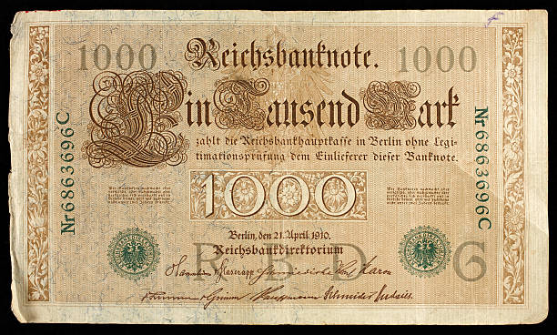 istock German money from 1910 1000 marks 184366489