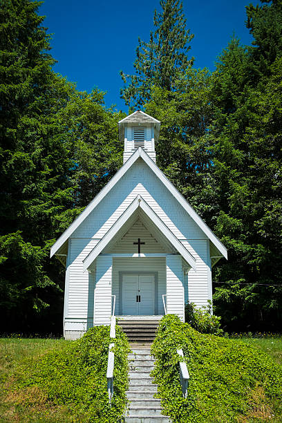 istock Old country church in Oregon 184367536