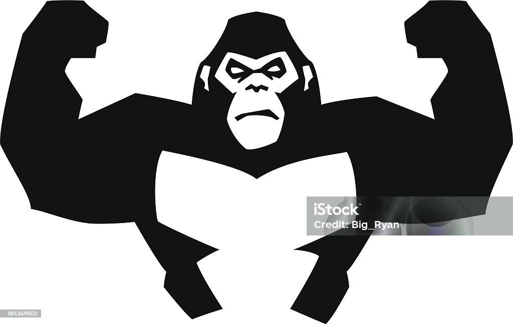 Gorila FUERTE - arte vectorial de Gorila libre de derechos