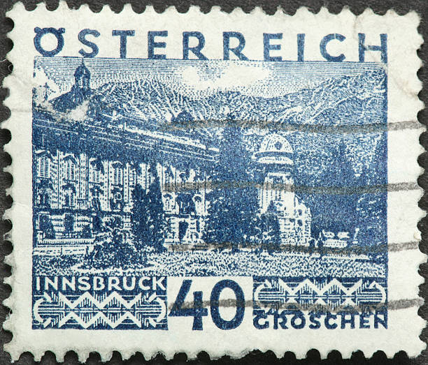 istock Groschen,Innsbruck, Austria on an old postate stamp 184369776