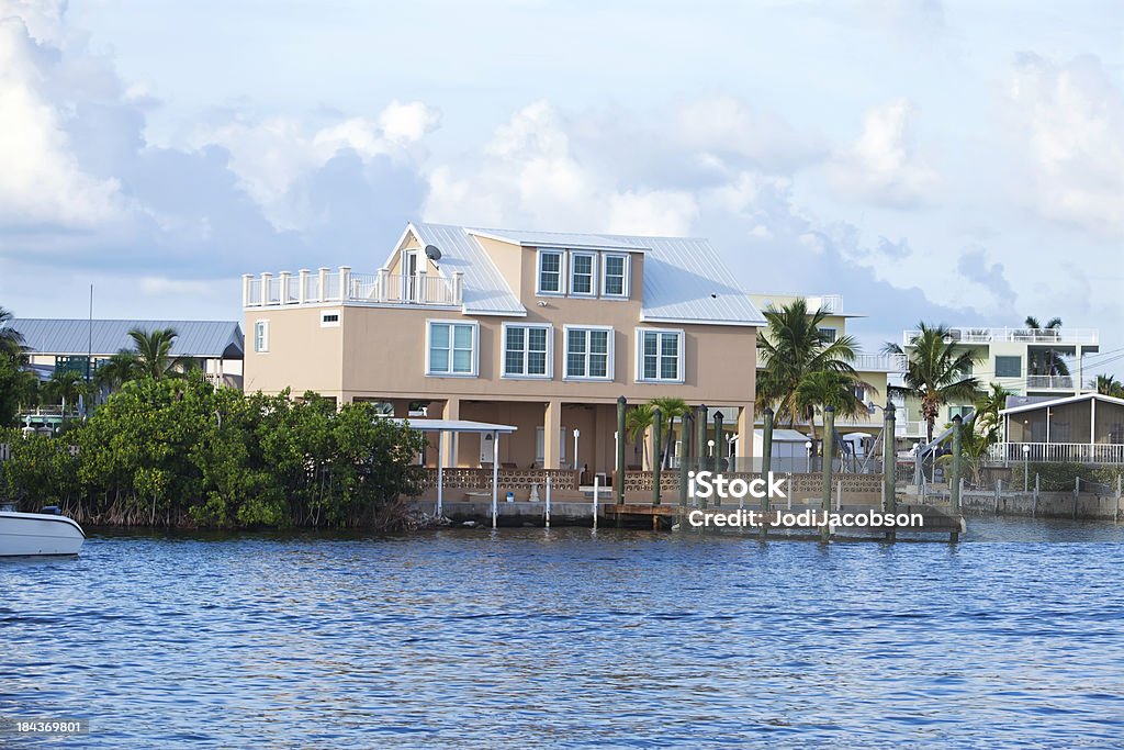 House el canal Intracoastal waterway - Foto de stock de Casa solariega libre de derechos