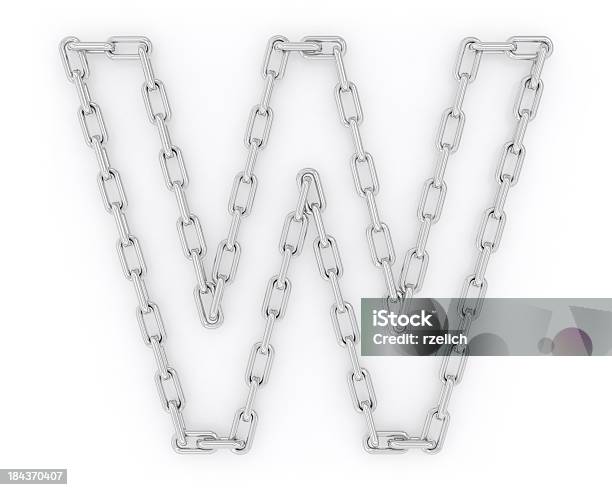 Chain Letter Stock Photo - Download Image Now - Alphabet, Aluminum, Chain - Object