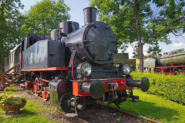 istock Beautiful steam locomotive 184370984