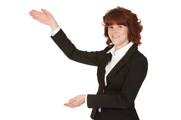 istock Businesswoman gesturing 184371058