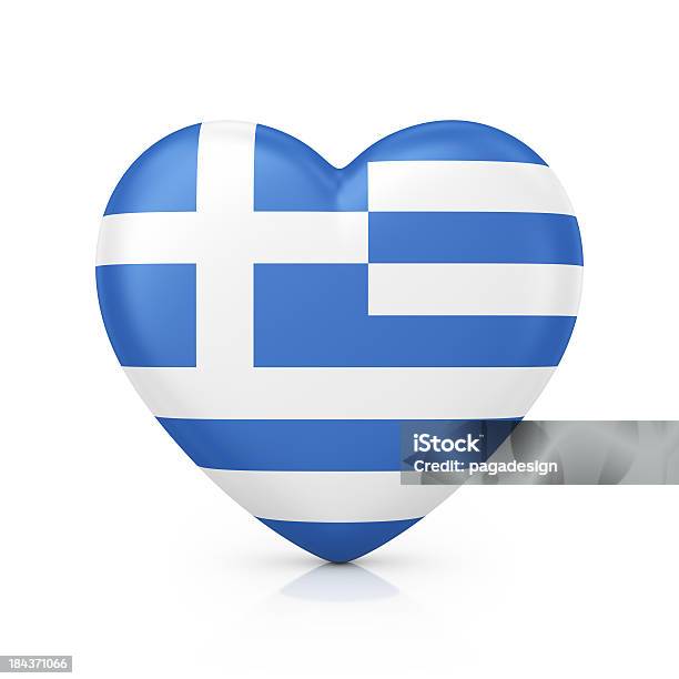 Me Encanta Grecce Foto de stock y más banco de imágenes de Bandera Griega - Bandera Griega, Símbolo en forma de corazón, Amor - Sentimiento