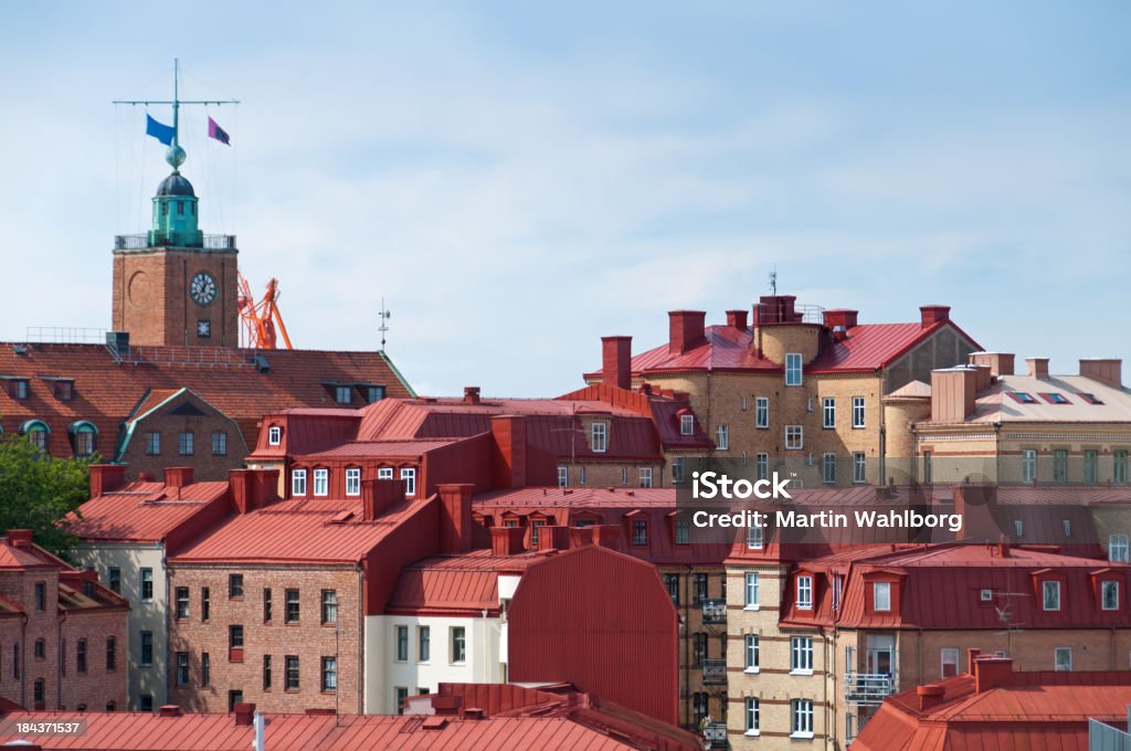 Typowe dach topy z Göteborg - Zbiór zdjęć royalty-free (Göteborg)
