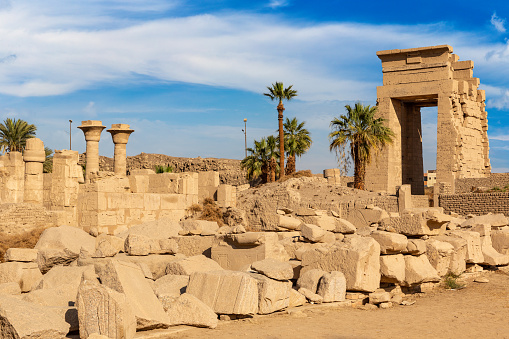 The Temple of Ramesses III in Luxor, Egypt