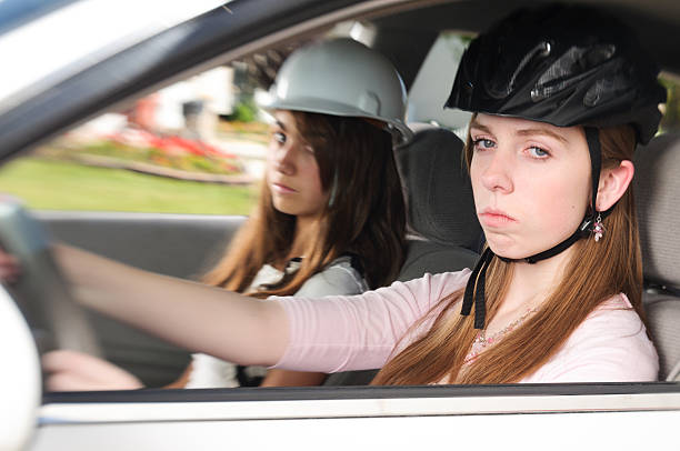 Teen Driving stock photo